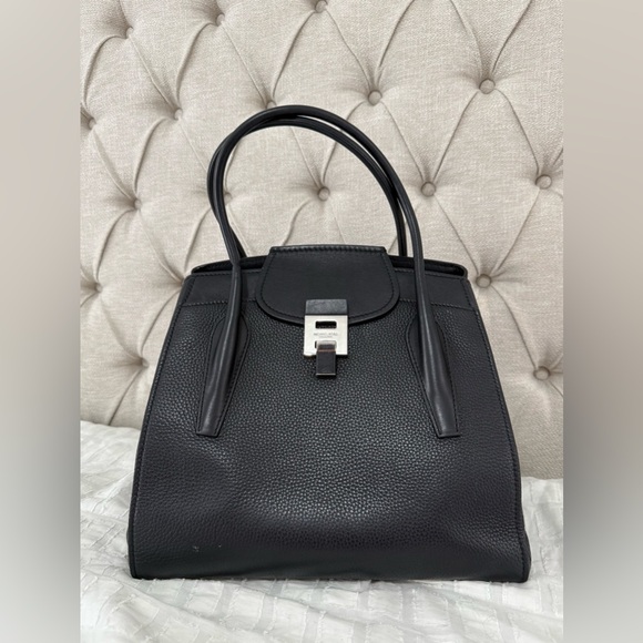 Michael kors Bancroft Collection Large leather handbag black - Picture 4 of 11